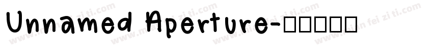 Unnamed Aperture字体转换